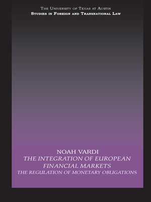 cover image of The Integration of European Financial Markets